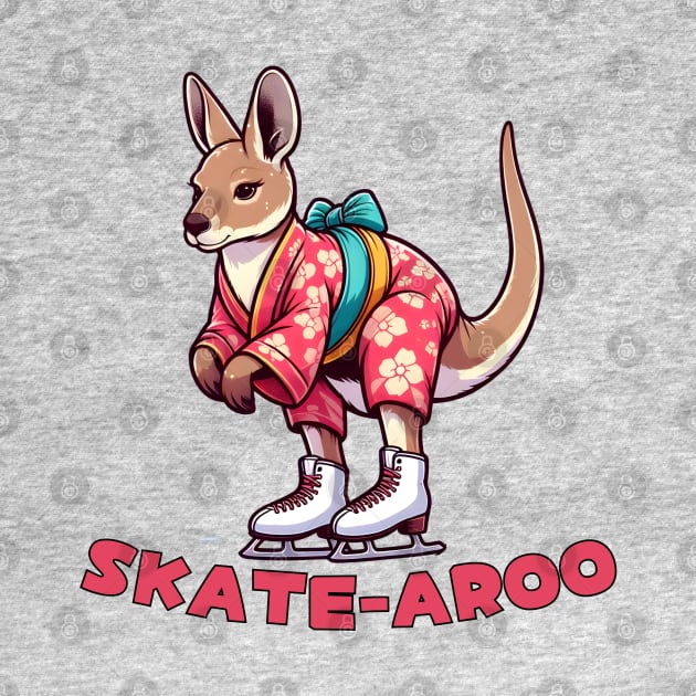 Ice skating kangaroo by Japanese Fever